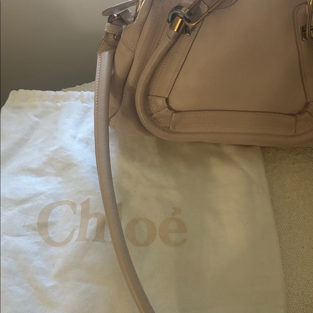 CHLOE SMALL PARATAY BAG IN ANEMONE PINK - Picture 7 of 12